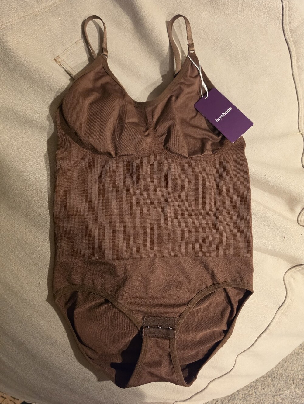 XL HeyShape Snatched Bodysuit Shapewesr, Brown